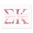 Floral Greek Letters - Sigma Kappa 11x14 Tabletop Canvas