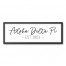 Alpha Delta Pi Simple Script 12x36 Black Framed Canvas