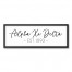 Alpha Xi Delta Simple Script 12x36 Black Framed Canvas