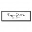 Kappa Delta Simple Script 12x36 Black Framed Canvas
