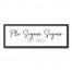 Phi Sigma Sigma Simple Script 12x36 Black Framed Canvas