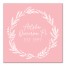 Alpha Omicron Pi Blush Wreath 12x12 Canvas Wall Art