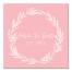 Alpha Xi Delta Blush Wreath 12x12 Canvas Wall Art