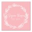 Sigma Kappa Blush Wreath 12x12 Canvas Wall Art