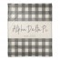 Alpha Delta Pi Gray Buffalo Check 50x60 Coral Fleece Blanket
