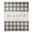 Alpha Gamma Delta Gray Buffalo Check 50x60 Coral Fleece Blanket