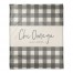 Chi Omega Gray Buffalo Check 50x60 Coral Fleece Blanket