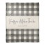 Kappa Alpha Theta Gray Buffalo Check 50x60 Coral Fleece Blanket