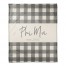 Phi Mu Gray Buffalo Check 50x60 Coral Fleece Blanket
