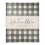 Zeta Tau Alpha Gray Buffalo Check 50x60 Coral Fleece Blanket