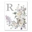 Floral Monogram Canvas 11x14 Personalized Canvas Wall Art