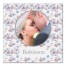 Soft Floral Circle Photo 16x16 Personalized Canvas Wall Art