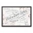 Ville De Saint Denis Floral 20x30 Black Framed Canvas