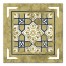 Distressed Gold Tile 16x16 Canvas Wall Art