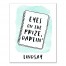 Eyes on the Prize Teal Notebook 11x14 Personalized Canvas Wall Art