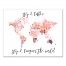 Coffee Then World Map 16x20 Canvas Wall Art
