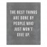 Won't Give Up 16x20 Canvas Wall Art
