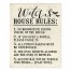 Witch's House Rules 8x10 Tabletop Canvas