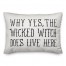 Why Yes, The Wicked Witch Does Live Here Pillow