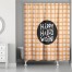 Happy Halloween Plaid 71x74 Shower Curtain