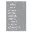 Reindeer Names 12x18 Canvas Wall Art