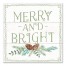 Merry and Bright 12x12 Canvas Wall Art