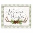 Welcome Winter 8x10 Tabletop Canvas