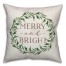 Merry & Bright 18x18 Spun Poly Pillow