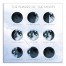 Phases of the Moon 16x16 Canvas Wall Art