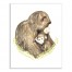 Monkey Love 16x20 Canvas Wall Art