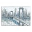 Soft Blue Bridge 32x48 Canvas Wall Art