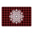Plaid Snowflake 27x18 Floor Mat