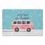 Pink Christmas Van 27x18 Floor Mat