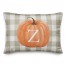 Harvest Pumpkin Buffalo Check Plaid Pillow
