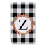 Harvest Buffalo Check Plaid Monogram Tea Towel