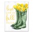 Life in Full Bloom Tulip Rainboots 16x20 Canvas Wall Art