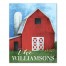 Painted Red Barn  16x20 Personalized Canvas Wall Art