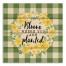 Buffalo Check Bloom Where You Are Planted 14x14 Pallet Wood Art