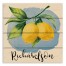 Watercolor Lemons 14x14 Personalized Pallet Wood Art