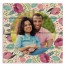 Watercolor Blue and Purple Spring Flowers  14x14 Personalized Pallet Wood Art