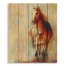 Watercolor Abstract Painted Horse 18x22 Pallet Wood Art