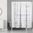 Hanukkah Words 71x74 Shower Curtain