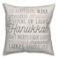 Hanukkah Words Pillow
