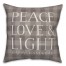 Peace Love Light Pillow