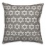 Gray Star of David Pattern Pillow