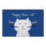 Happy Hanu-Cat 27x18 Floor Mat