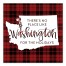 There's No Place Like Washington For the Holidays 16x16 Canvas Wall Art