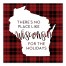 There's No Place Like Wisconsin For the Holidays 16x16 Canvas Wall Art