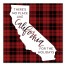 There's No Place Like California For the Holidays 16x16 Canvas Wall Art