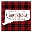 There's No Place Like Connecticut For the Holidays 16x16 Canvas Wall Art